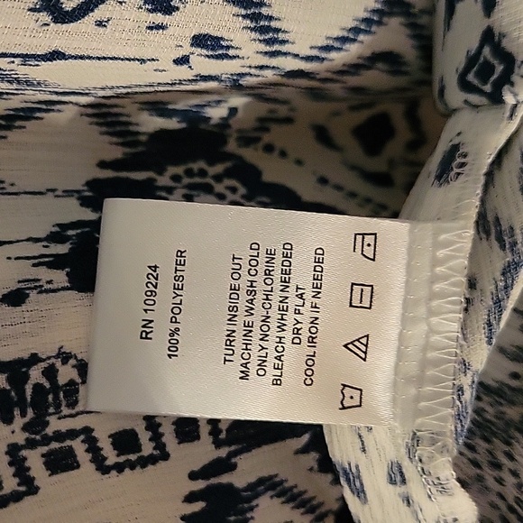 XL Indigo Soul Ikat Print Dress - Picture 5 of 6